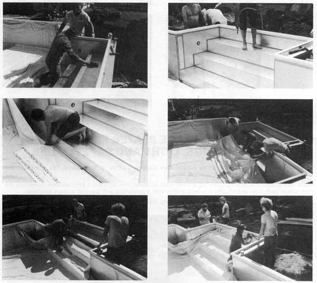 View Showing Liner Installation