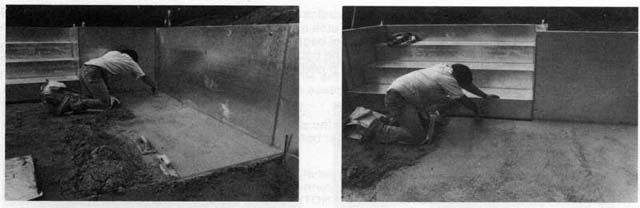 View Showing Troweling Pool Base