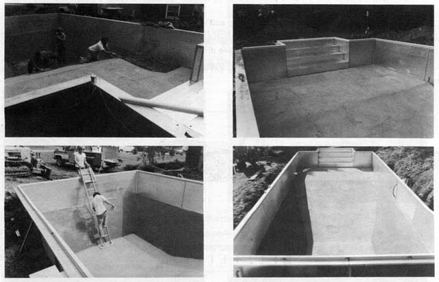 View Showing Troweling Pool Base