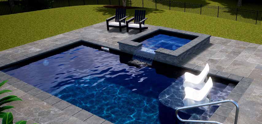 Plunge Pool with A Hot Tub